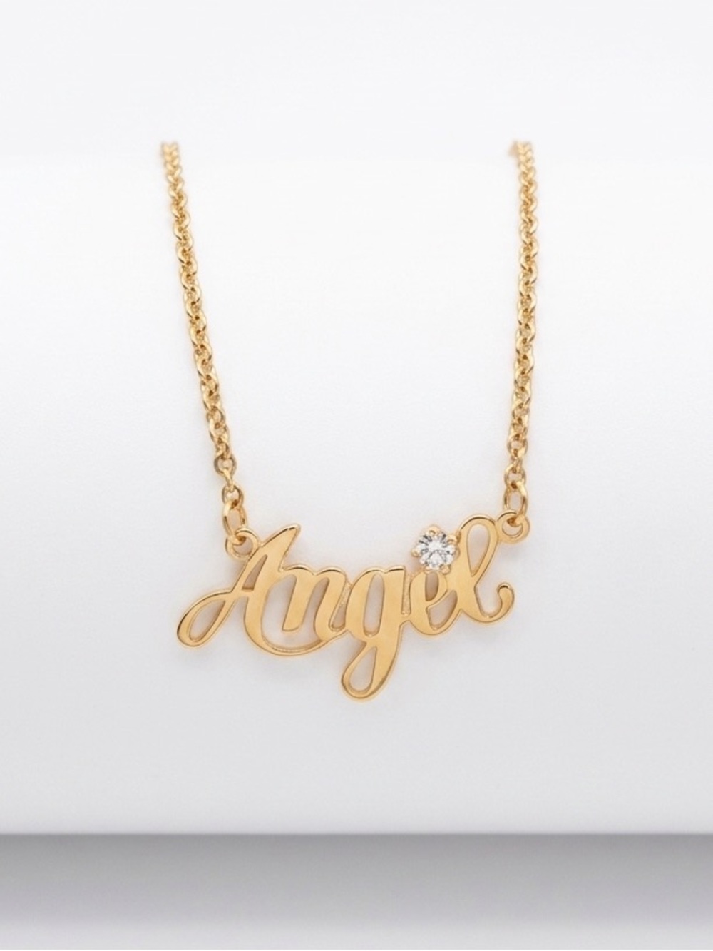 Vintage Avon Script "Angel" Necklace